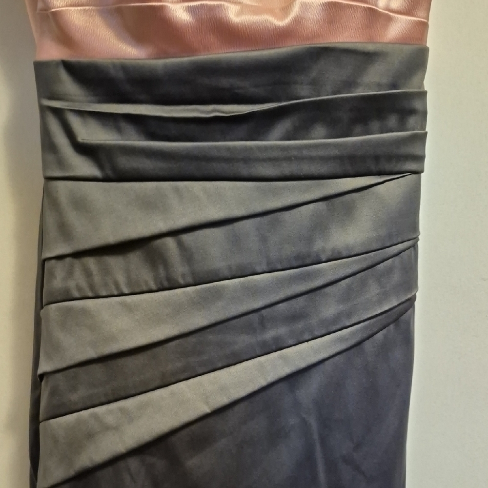 Teeze Me Pink and Gray Strapless Sheath Dress for Cocktail - Picture 5 of 9